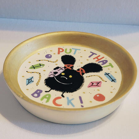 Spriggan Dish A handpainted tray featuring a spriggan from Final Fantasy.